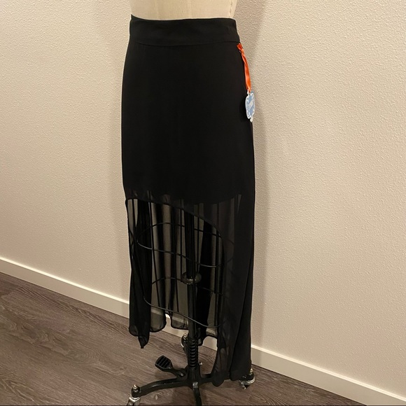 New L’amour Nanette Lepore high low sheer skirt - Picture 3 of 11